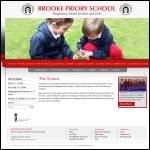 Screen shot of the Brooke Priory School Ltd website.