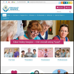 Screen shot of the Eden Valley Hospice, Carlisle website.