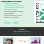 Screen shot of the Heathside Information Services Ltd website.