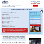 Screen shot of the Briant Communications Ltd website.