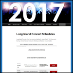 Screen shot of the "island Concerts" website.