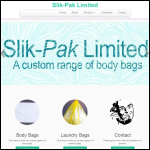 Screen shot of the Slik-pak Ltd website.
