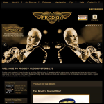 Screen shot of the Prodigy Audio Systems Ltd website.