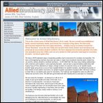 Screen shot of the Allied Machinery Ltd website.