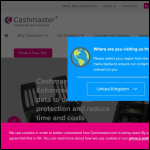 Screen shot of the Cashmaster International Ltd website.
