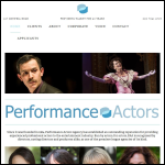 Screen shot of the The Performance Agency Ltd website.
