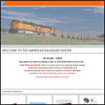 Screen shot of the The American Railroad Centre (UK) Ltd website.