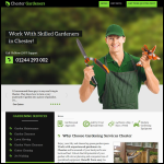 Screen shot of the Gardening Services Chester website.