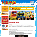 Screen shot of the LA Bounce website.