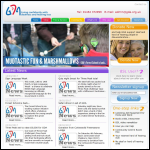 Screen shot of the The Gloucestershire Deaf Association website.