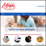 Screen shot of the Maple Fine Foods Ltd website.