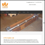Screen shot of the Underwater Technical Services Ltd website.