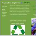 Screen shot of the Play & Recycling Centre website.