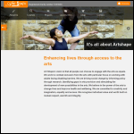 Screen shot of the Art Shape Ltd website.