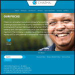 Screen shot of the Chiasma Ltd website.