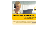Screen shot of the National Hotlines Ltd website.