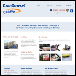 Screen shot of the Car Crazy Ltd website.