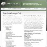 Screen shot of the Dove Valley Park (Management) Ltd website.