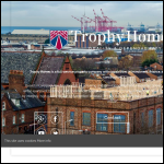 Screen shot of the Trophy Homes Ltd website.