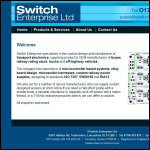 Screen shot of the Switch Enterprise Ltd website.
