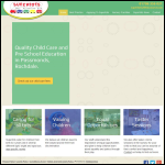 Screen shot of the Supertots Day Nurseries Ltd website.