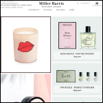 Screen shot of the Miller Harris Ltd website.