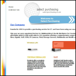 Screen shot of the Select Purchasing Ltd website.