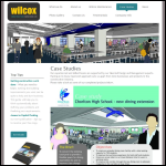 Screen shot of the Wilcox Design & Build Ltd website.