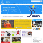Screen shot of the International Wheelchair & Amputee Sports Federation (Iwas) website.