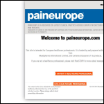 Screen shot of the Paineurope Ltd website.