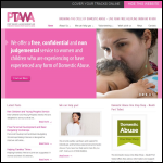 Screen shot of the Port Talbot & Afan Women's Aid website.