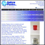 Screen shot of the Andrews Plastics Ltd website.