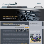 Screen shot of the County Steel Supplies Ltd website.