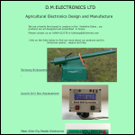 Screen shot of the D.M. Electronics Ltd website.