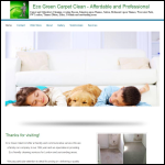 Screen shot of the Eco Green Valet Ltd website.