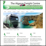 Screen shot of the The Algarve Freight Centre website.