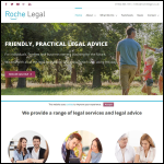 Screen shot of the Roche Legal website.