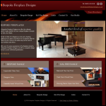 Screen shot of the Bespoke Fireplace Designs website.
