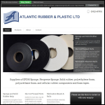 Screen shot of the Atlantic Rubber Ltd website.
