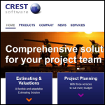 Screen shot of the Crest Software Ltd website.