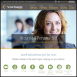Screen shot of the Experts in Payroll Ltd website.