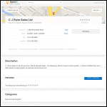 Screen shot of the C. J. Penn (Sales) Ltd website.