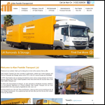 Screen shot of the Alan Franklin Shipping Ltd website.