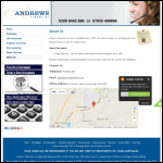 Screen shot of the Andrews Financial Services Ltd website.
