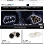 Screen shot of the Cufflinkman website.
