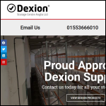 Screen shot of the Dexion Anglia Ltd website.