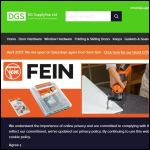 Screen shot of the DG Supplyline Ltd website.