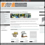 Screen shot of the Guillotine Technical Services Ltd website.