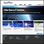 Screen shot of the Sunrise Computing Solutions (UK) Ltd website.