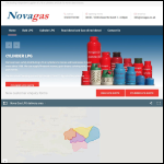 Screen shot of the Novagas Ltd website.